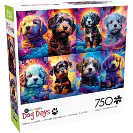 Buffalo Games - Wumples - Wumples - Cosmic Canines - 750 Piece Jigsaw Puzzle for Adults -Challenging Puzzle Perfect for Game Nights - Finished Size is 24.00 x 18.00