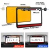 JYMAOYI Set of 2 For Honda Metal Black Metal License