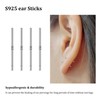 DJCIW 21PCS Ear Piercing Kit,Disposable Ear Piercing Gun Kit with