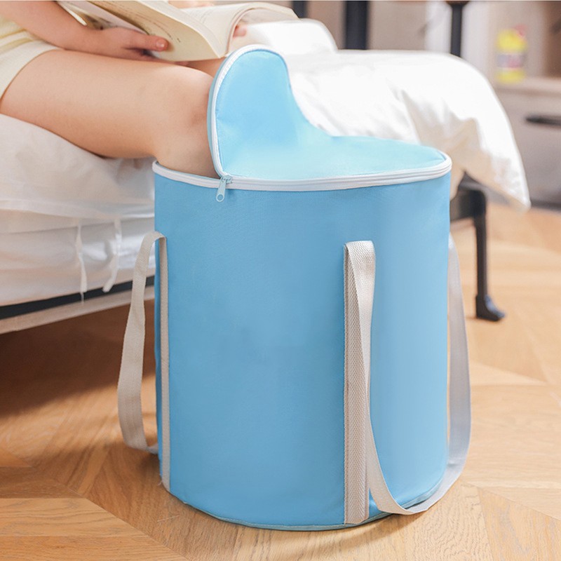 Collapsible Foot Soaking Bath Bag 5 Layer Insulated Waterproof Portable