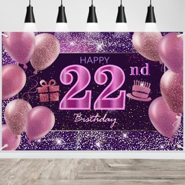 22nd Birthday Decorations for Girls IMISI Happy Birthday