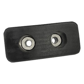 4 Pack Reinforced Rubber Dock Bumper 6” x 3.25” x 3” inch - Molded Rectangle Buffer for Semi, Truck, Trailer, Flatbed (4 Pack)