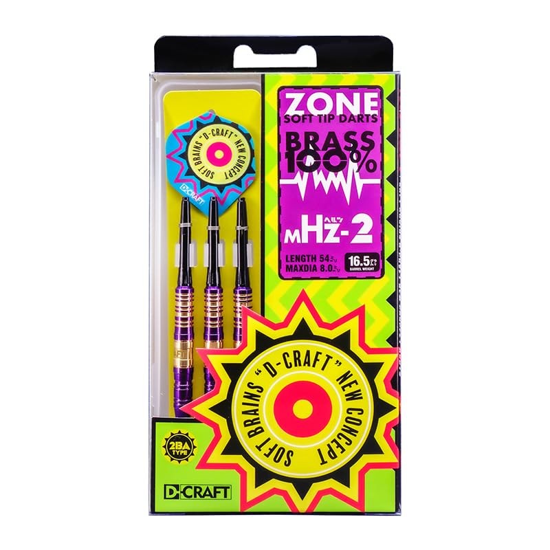 D-CRAFT ZONE Series Megahertz 2 Purple 2BA Soft Darts High