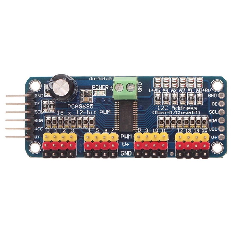HiLetgo PCA9685 16 Channel 12-Bit PWM Servo Motor Driver IIC