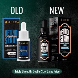 Abera 6-in-1 Retinol Serum for Men, Anti-Aging Serum, Reduces Dark Spots, Melasma, Wrinkles & Eye Bags, Hydrating and Moisturizing Formula with Niacinamide 5% & Retinyl (1.06 Fl Oz)