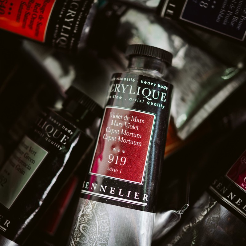 Sennelier Acrylique Acrylic Paint 60ml Tube - 759 Mars Black