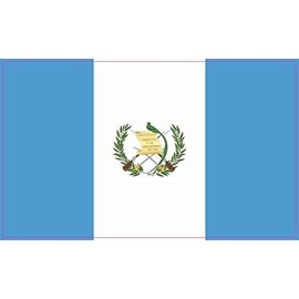 StickerTalk Guatemala Flag Vinyl Sticker, 5 inches by 3 inches