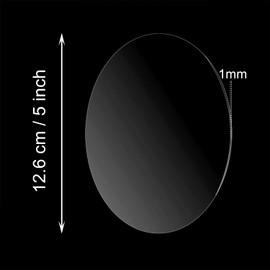 Round Acrylic Blanks Penta Angel 20Pcs 4'' Clear Acrylic Sign Sheets Circles Disc for Milestone Markers Wedding Name Table Number Engraving Christmas Ornaments Craft Making (4 inch)