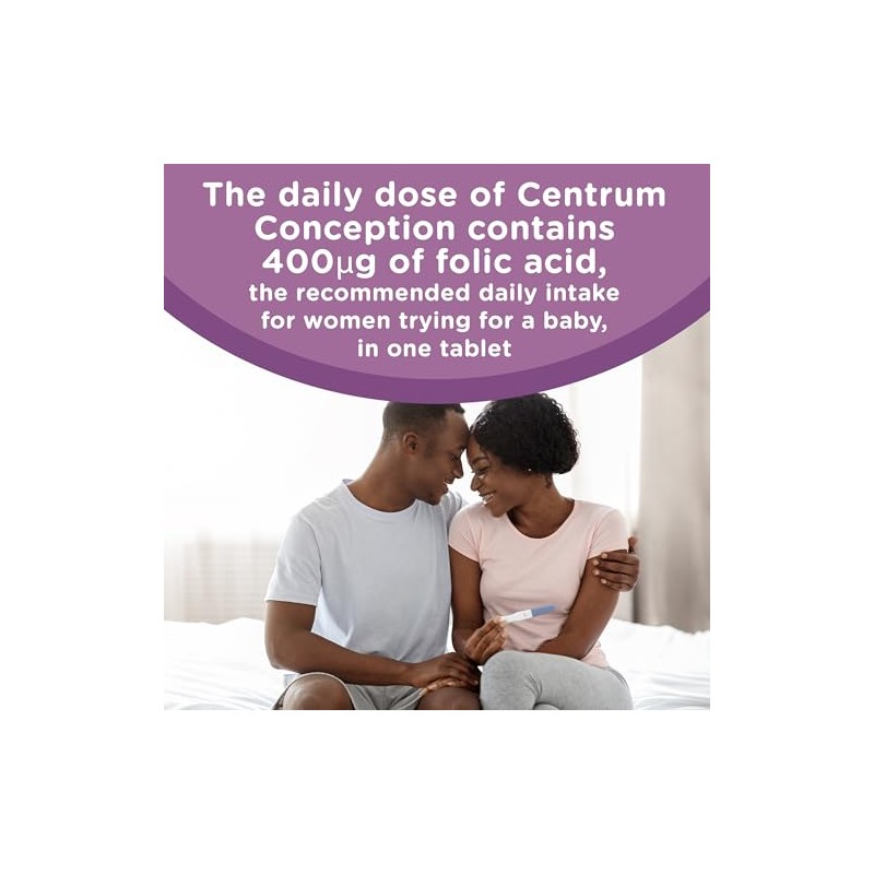 Centrum Conception Vitamins for Women, Fertility Supplements with 400μg Folic