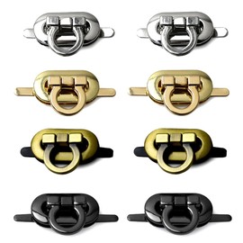 Dtoterul Bag Clasp, Pack of 8, Twist Lock Metal Bag Clasps, Lock for Bags, Bags, Sewing Accessories, Twist Lock Purse, Folder Lock, Twist Lock Bag