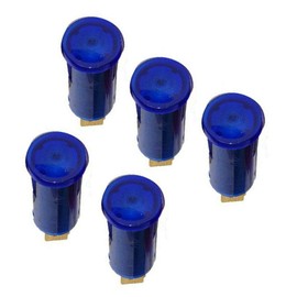 Vogueing Tool DC 12V Bule Warning Signal Light Dashboard Indicator Light Car Van Boat Dash Warning Signal Light (Pack of 5)
