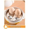 Microwave Egg Cooker Egg Shape，Hard Boiled Egg Poacher 4 Eggs