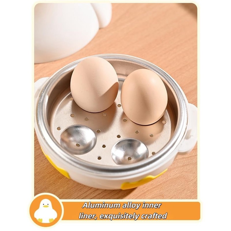 Microwave Egg Cooker Egg Shape，Hard Boiled Egg Poacher 4 Eggs