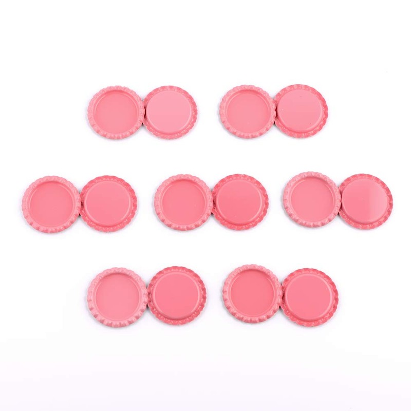 RUTICH 100 PCS Flat Decorative Bottle Cap Craft Bottle Stickers