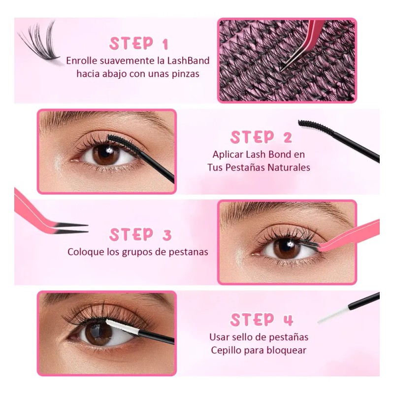 Juego De Pestañas Postizas, Extensiones De Pestañas, 30d-50d