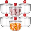 Rtteri 6 Pack Clear Candy and Cookie Jars with Airtight