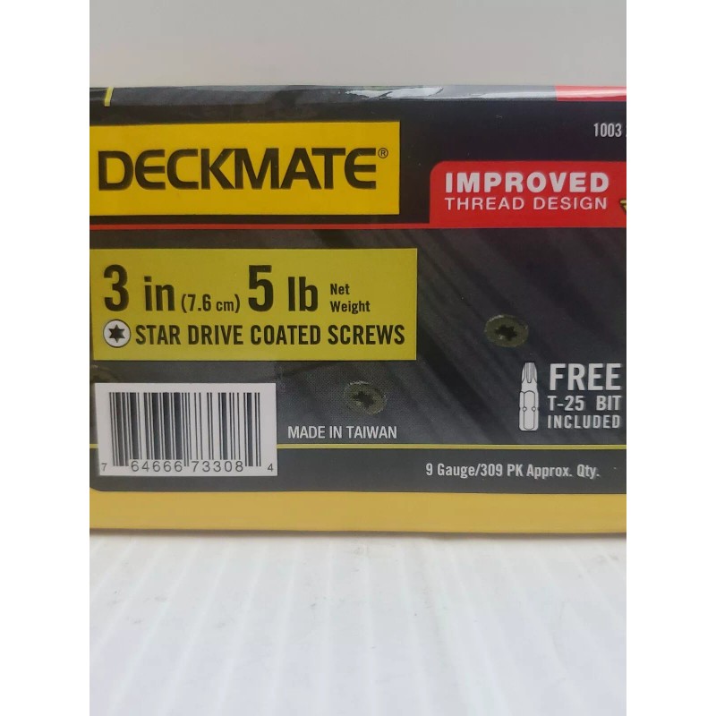 DECKMATE #9 x 3 in. Star Flat-Head Wood Deck Screw
