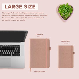 Password Book with Alphabetical Tabs – Hardcover Internet Address & Password Organizer – Password Keeper Notebook for Computer & Website – 7 x 10" Log-in Password Journal w/Thick Paper (Rose Gold)