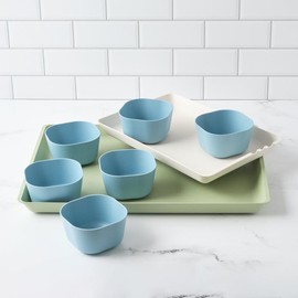 Bamboozle X Elizabeth Karmel Prep 'n Serve Tray Set - Style: Single Large Green Tray