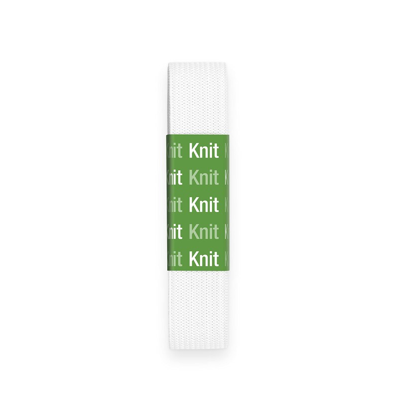 Dritz 9322W Knit Non-Roll Elastic, White, 3/4"