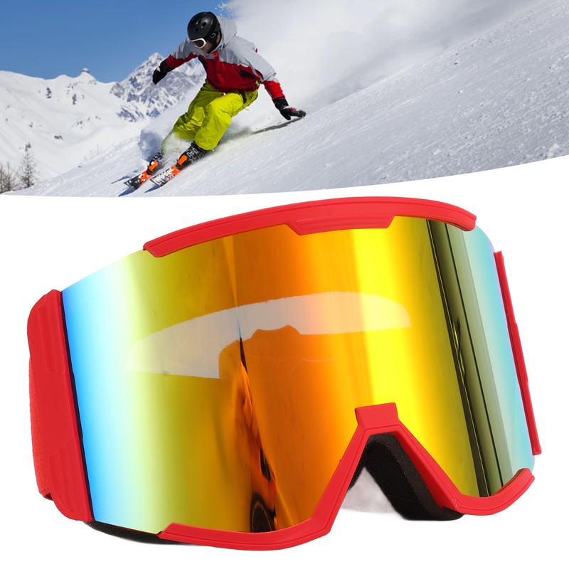 Adult Ski Goggles Double Layer Anti Fog Large Field Cylindrical