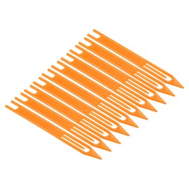 PATIKIL 165 x 16 x 4mm 6# 10pcs Plastic Fishing Net Repair Line Kit Repair Tool Orange