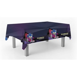BeenSmile, Sonic Prime Tablecloth Decoration for Birthday, Children's Party, Celebrations and Birthday, 1 Piece, 120 x 180 cm