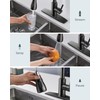 FORIOUS Kitchen Faucets with Pull Down Sprayer, Oil Rubber Brown,