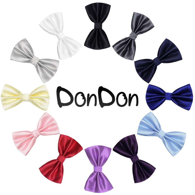 DonDon Men's Bow Tie 12 x 6 cm with Hook