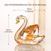 DOJOZ Crystal Swan A Pair Valentines Day Sweet Gifts Figurine