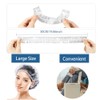 Materiales Nuestros Gorros Ducha Desechables Están Hechos Plástico Que Grueso