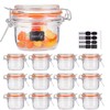 Small Glass Jars With Airtight Lids,Encheng Glass Spice Jars 5