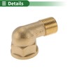 HEROFFIX Brass Pipe Fittings 3/4" Female x 1/2" Male Internal