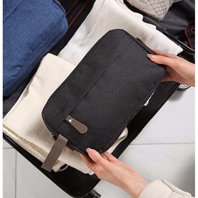 Toiletry Bag for Men, Water Resistant Shaving Cosmetic Bag Large