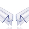2-Pack Butecare Frameless Shower Door Bottom Seal for Glass Doors