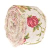 Boho Floral Wired Ribbon, 10m Printed Rose Flower Hessian Jute