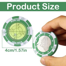 JISRKP Golf Ball Marker, Golf Marker, Golf Ball Markers for Putting Green, Multifunctional Leveler Tool Golf Tools Double Sided for Golf Course Gardening Architecture