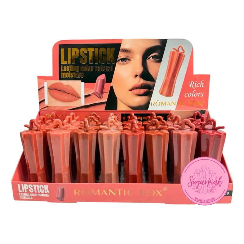 Labial En Barra Mate Velvet Mayoreo 24 Pz