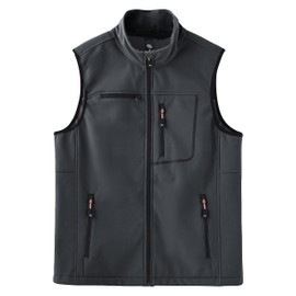 MoFiz Men's Vest, Golf, Outdoor Wear, Sleeveless, Fleece Lined, Vest, Cold Protection, Windproof, Multifunctional, Thermal, Lightweight, Stylish, Mountain Climbing, Fishing, Hiking, Running,