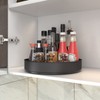 VAEHOLD Lazy Susan Stainless Steel Black Spice Rack Turntable for