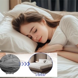 FeBohao 4pcs Fitted Sheet Holder Straps Bed Sheet Fasteners with Lock Strips Removable Bed Sheet Clips Organiser Bedding Accessories for All Mattress