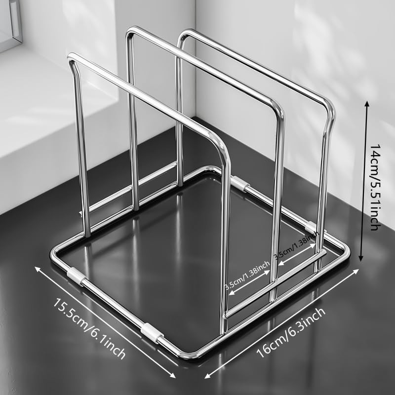 Cutting Board Holder Stainless Steel Wire Chopping Board Stand Cutting