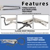 Glarks 2Pcs 9" Locking Chain Clamp with 20" Chain, Heavy-Duty