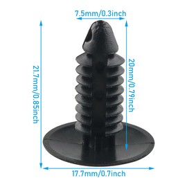 WHYHKJ 100PCS Leisure Chair Rivet Fasteners Plastic Nylon Tack Nails with Barbs Furniture Decoration Suitable for Repairing Patio Chairs Lawn Loungers Black