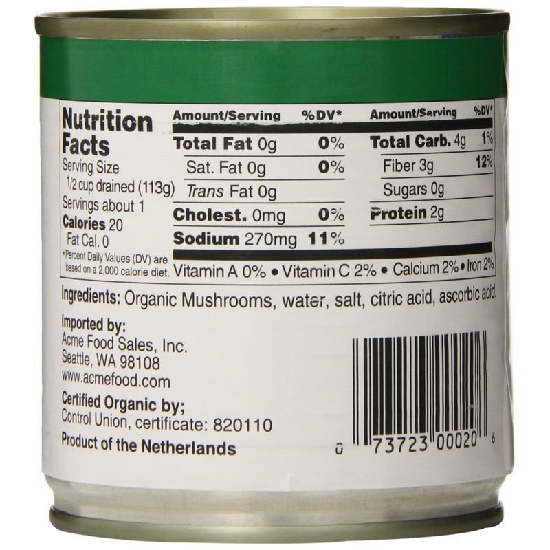 instecho Festival Organic Sliced Mushrooms, 4 Ounce (Pack of 12),