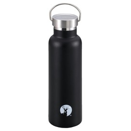 Captain Stag UE-3366 Sports Bottle, Direct Drinking, Double Stainless Steel Bottle, Vacuum Insulated, HD Bottle, 20.3 fl oz (600 ml), Black, Outer Diameter 2.9 x Height 9.6 in (7.3 x 24.5 cm)