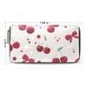 Bolaz Long Wallets Leather Bifold Wallet for Women Red Cherry