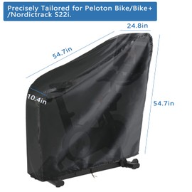 Rilime Exercise Bike Cover - Waterproof Bike Bicycle Cover for Peloton Bike & Bike+,for Nordictrack S22i,Stationary Bike Covers Ideal for Indoor & Outdoor Fitness