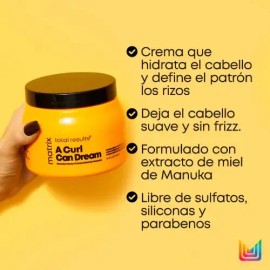 Kit Matrix A Curl Can Dream Rizos Shampoo  Mask  Regalo                                                                                               