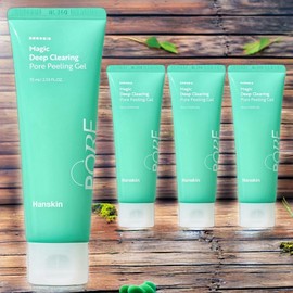 Hanskin Exfoliation Skin Care Magic Deep Clearing Pore Peeling Gel 4pcs 75ml / 한스킨 각질제거 피부미용 매직 딥 클리어링 모공 필링 젤 4개 75ml